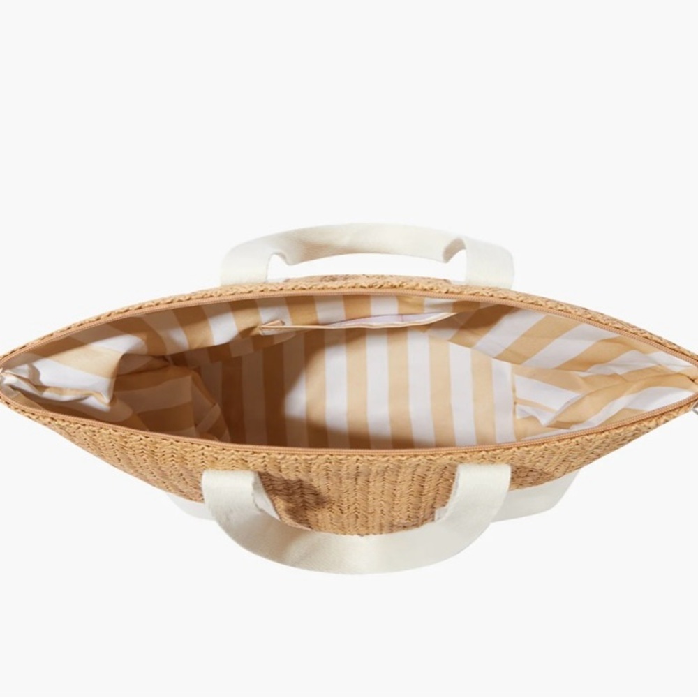 Show Me Your MuMu Tan and White Beach Tote - Picture 4 of 7